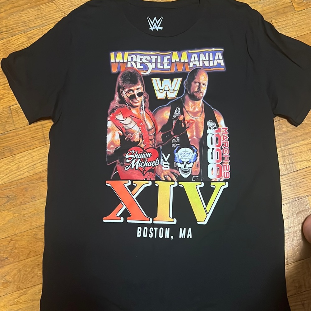 WWE WrestleMania 14 Shawn Michaels vs. Steve Austin T-Shirt